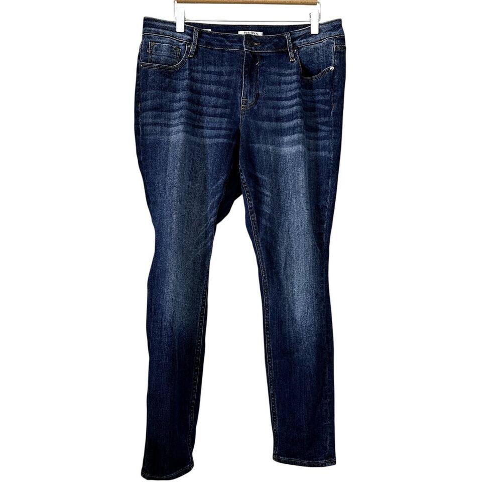 NWOT Vigoss Jagger Authentic Skinny Jeans 14W Dark Wash Stretch Denim P2804X